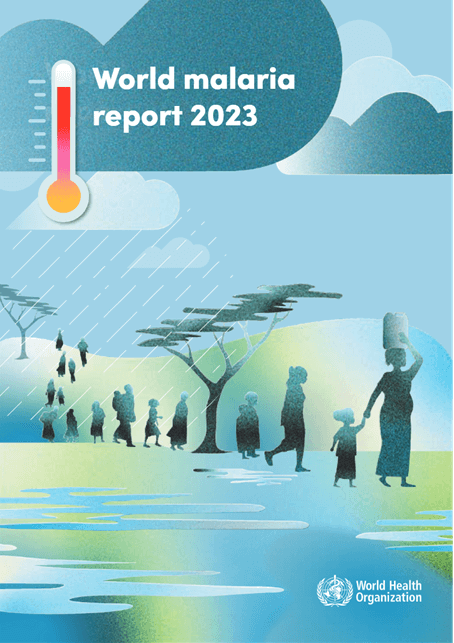 Social media tile on the World malaria report 2023