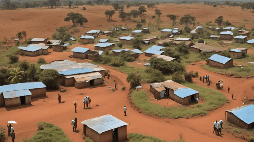 Photo of a rural village