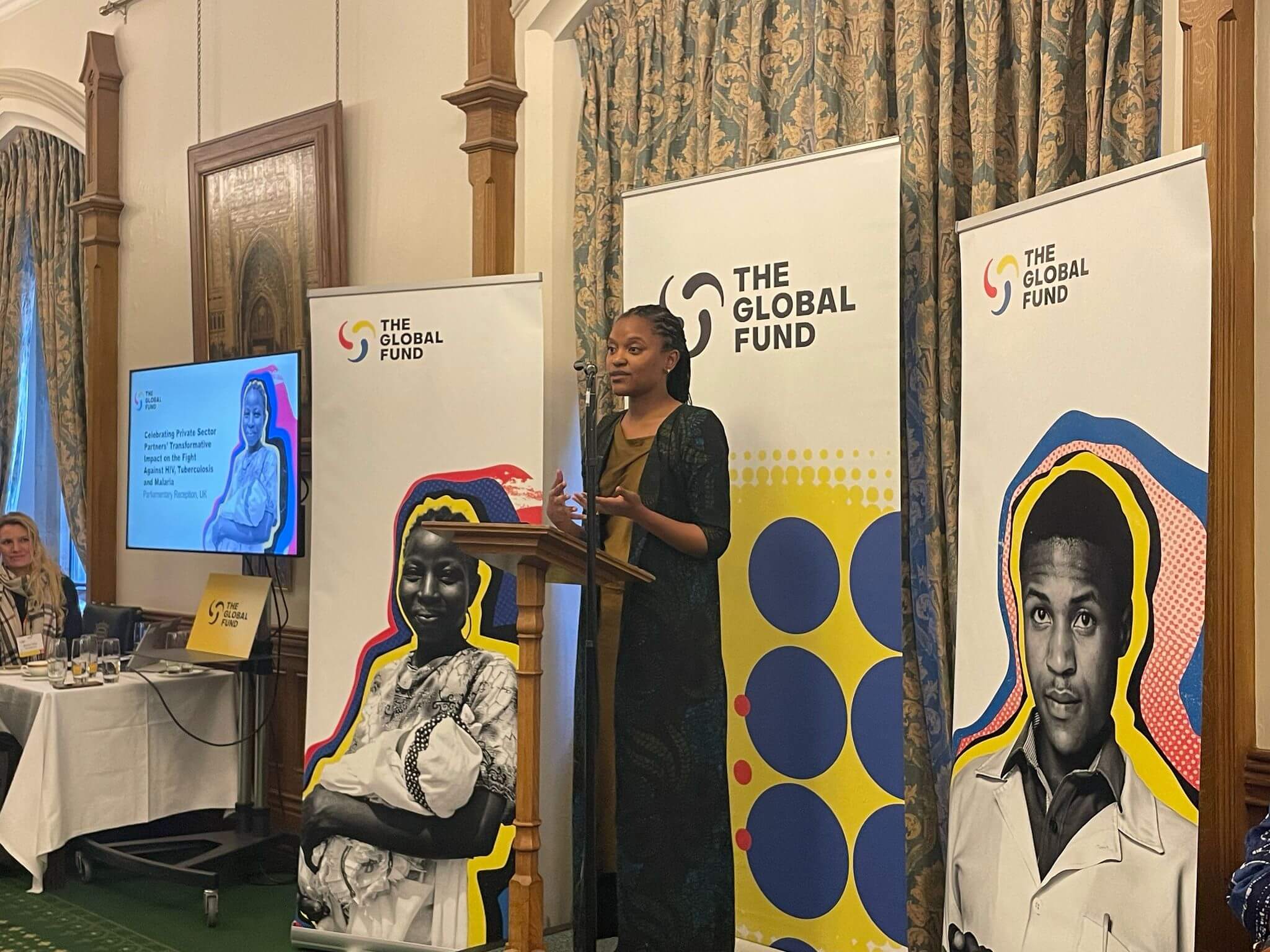 Naima Sykes at Global Fund Event