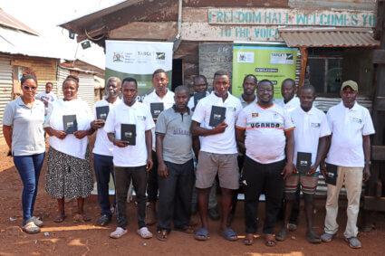 A group photo featuring quiz participants in Jaana