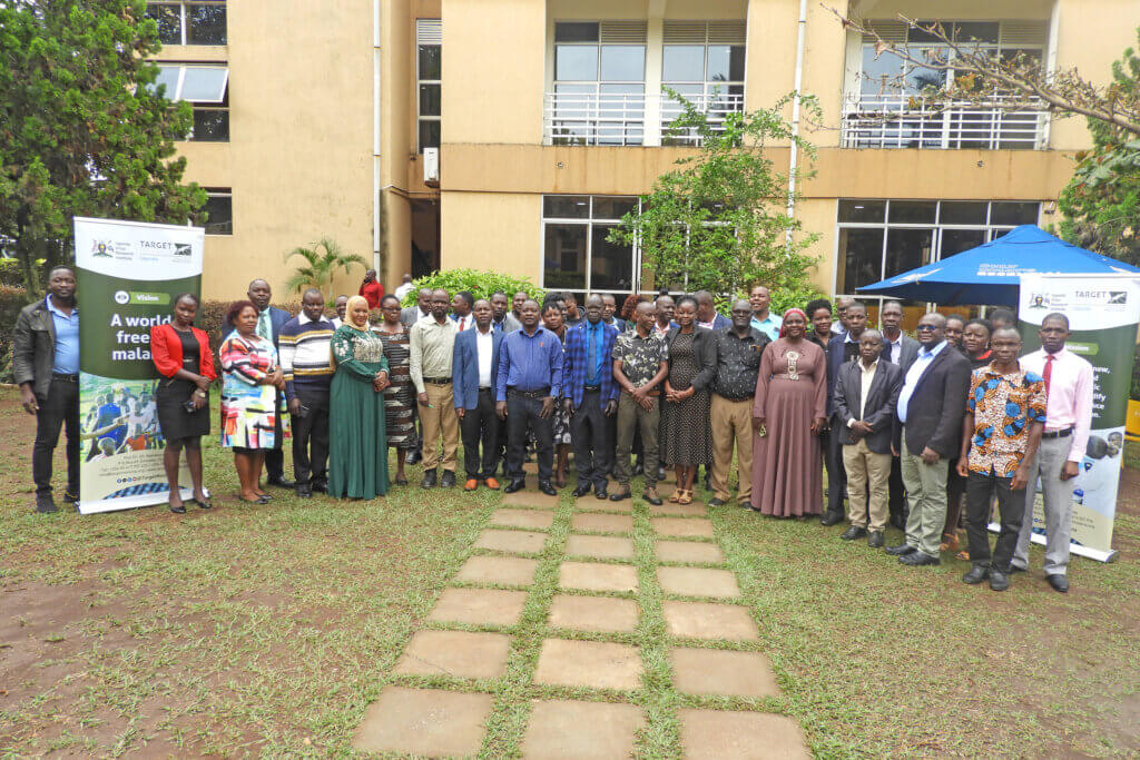 Group photo with Day 1 participants from the District Technical Teams of the Busoga Subregion.