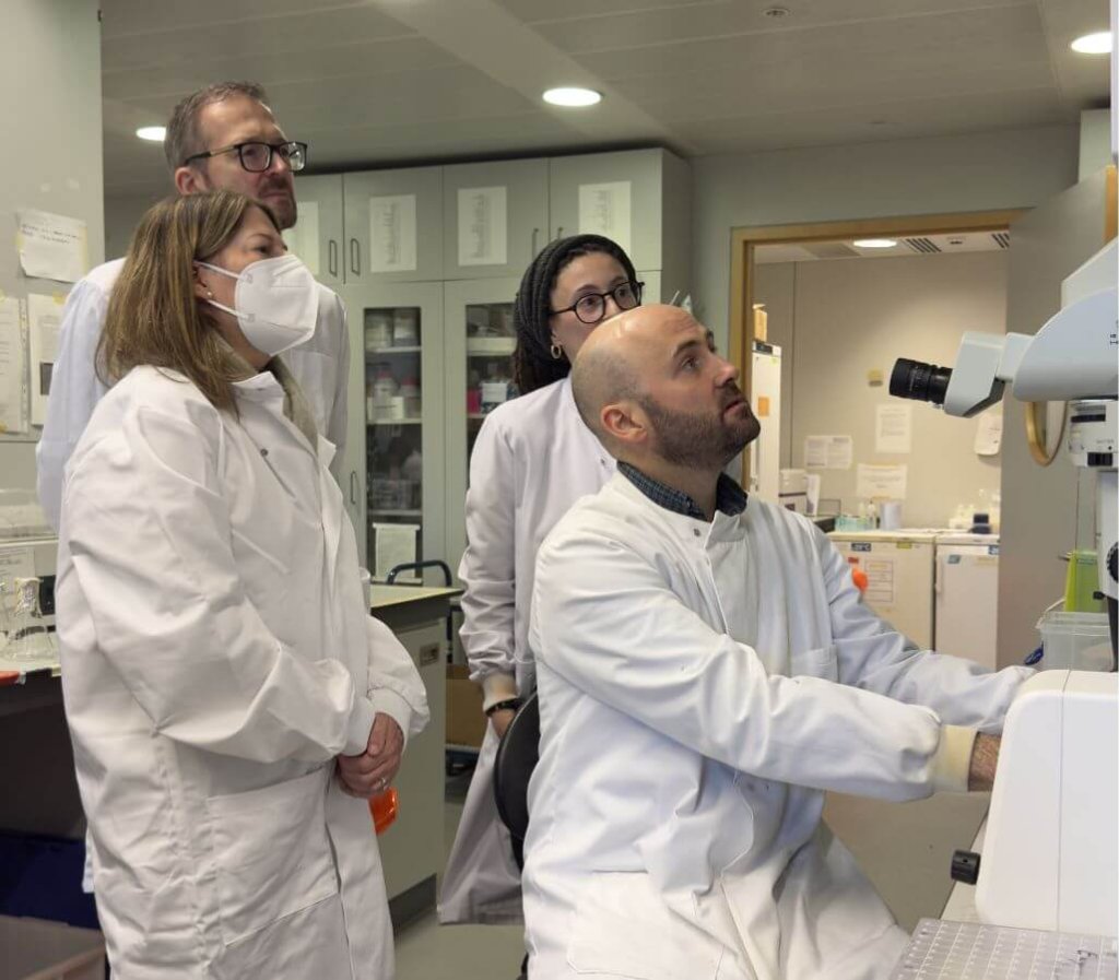 A delegation recently visited our lab based at Imperial College London, including the UK ambassador to Brazil, H.E Stephanie Al-Qaq.