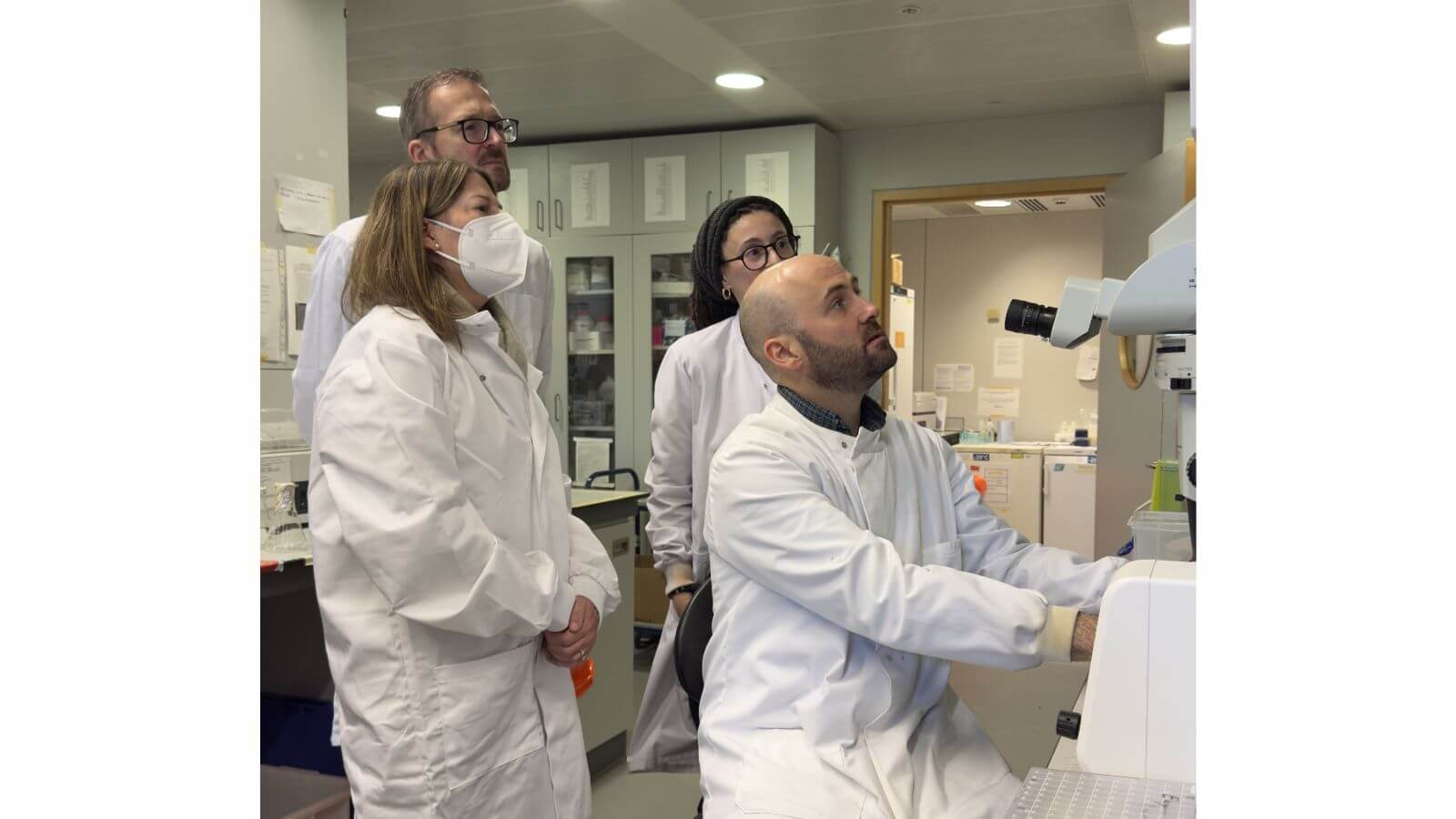 A delegation recently visited our lab based at Imperial College London, including the UK ambassador to Brazil, H.E Stephanie Al-Qaq.